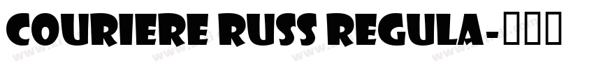 Couriere Russ Regula字体转换